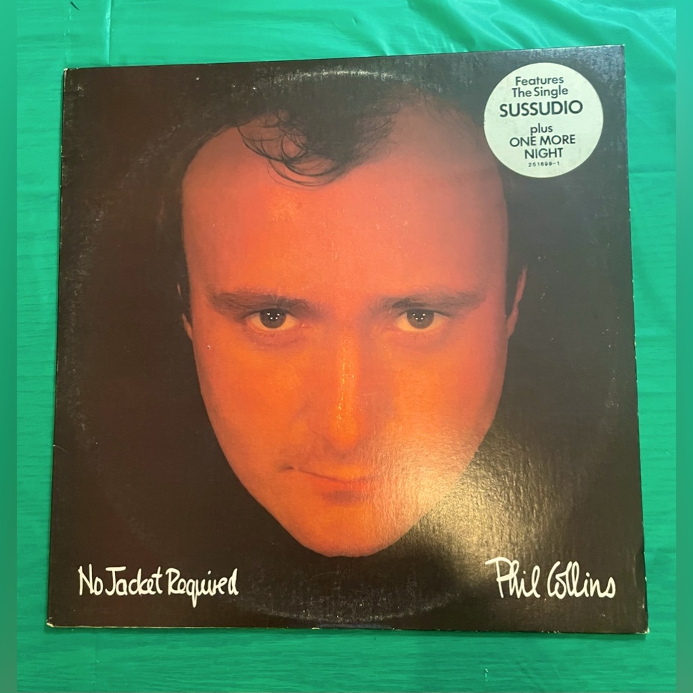 Phil Collins “ no jacket required” vinyl record 1985